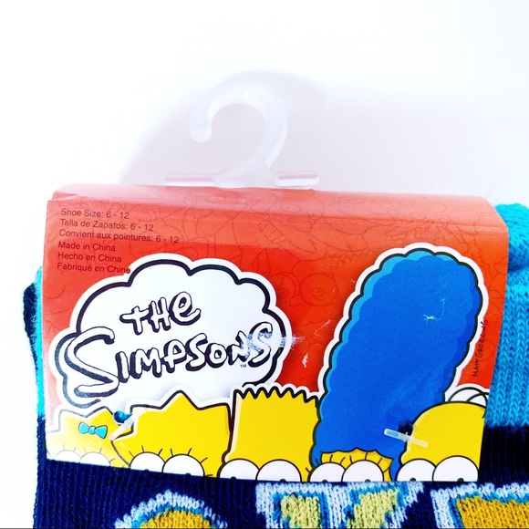 The Simpsons Krusty the Clown Socks 2 Pairs - Picture 2 of 6